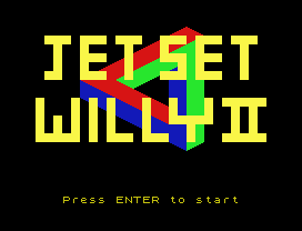 Jet Set Willy II.
Press ENTER to start